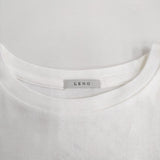 LENO HT001 EMBROIDERY Tシャツ ROCK 刺繍 半袖Ｔシャツ カットソー ホワイト レディース リノ【中古】4-0820S♪