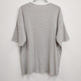 LENO H2101-CS003 サイズ0 HALF SLEEVE BORDER T-SHIRT ボーダー 半袖Ｔシャツ カットソー ホワイト ブラック レディース リノ【中古】4-0820S♪