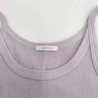 LENO L2101-CS004 TANK TOP 定価7700円 タンクトップ ラベンダー レディース リノ【中古】4-0823S♪