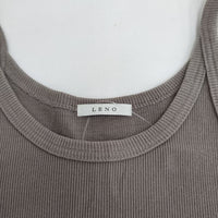 LENO L2101-CS004 TANK TOP 定価7700円 タンクトップ グレージュ レディース リノ【中古】4-0823S♪