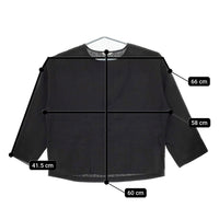 LE GLAZIK リネン JL-3759 サイズ36 ジャケット ブラック レディース ルグラジック【中古】5-0502M△