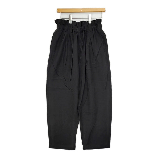LE GLAZIK リネン JL-2611 イージーパンツ サイズ36 パンツ ブラック レディース ルグラジック【中古】5-0502M△