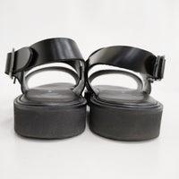 BEAUTIFUL SHOES SS BELT SANDALS GLOX CUT SOLE 23cm サンダル ブラック レディース ビューティフルシューズ【中古】4-0814S♪