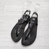 BEAUTIFUL SHOES ベアフットサンダル フラット サイズ230＆235 サンダル ブラック レディース ビューティフルシューズ【中古】4-0912S◎