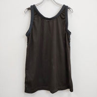 maturely Mesh Dot Tanktop メッシュドット タンクトップ チャコールグレー レディース マチュアリー【中古】4-0823S♪