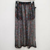 BEAMS BOY/S2W8/South2 West8 Bush Skirt Dark Flower メッシュ花柄スカート 黒 ビームスボーイ/サウスツーウェストエイト【中古】4-0814M♪