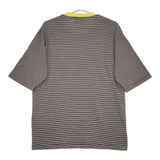 UNITED ARROWS & SONS by TEPPEI FUJITA STRIPE RINGER TEE 半袖Ｔシャツ カットソー ネイビー ベージュ メンズ ユナイテッドアローズサンズ【中古】5-0623S∞