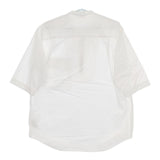 Ouur ハーフジップ コットン 日本製 半袖シャツ ホワイト メンズ アウアー【中古】5-0623S∞
