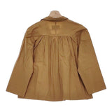 Vlas Blomme コットン ギャザー 131256 製品染め ブラウス シャツ キャメル レディース ヴラスブラム【中古】5-0224M∞