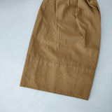 Vlas Blomme コットン ギャザー 131256 製品染め ブラウス シャツ キャメル レディース ヴラスブラム【中古】5-0224M∞