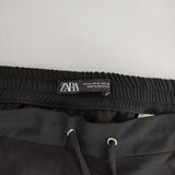 ZARA イージーパンツ EUR XL USA XL MEX 32 ポリエステル パンツ ブラック レディース ザラ【中古】5-0421M∞