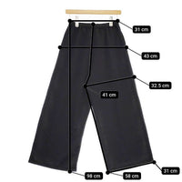 marble sud ワイド ポリエステル イージー パンツ ブラック レディース マーブルシュッド【中古】5-0224G∞