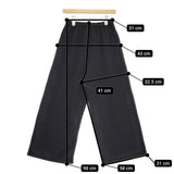 marble sud ワイド ポリエステル イージー パンツ ブラック レディース マーブルシュッド【中古】5-0224G∞