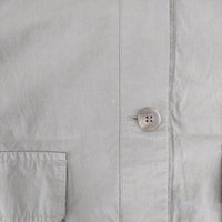 ONIGIRI シャツジャケット 52-21BP71 ノーカラー ドロスト ショートブルゾン ワッシャー加工 ジャケット ベージュ レディース オニギリ【中古】5-0421M∞