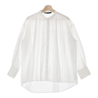 ZARA プリーツ ポリエステル EUR L USA L MEX 30 ブラウス シャツ ホワイト レディース ザラ【中古】5-0224M∞
