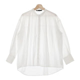 ZARA プリーツ ポリエステル EUR L USA L MEX 30 ブラウス シャツ ホワイト レディース ザラ【中古】5-0224M∞