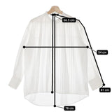 ZARA プリーツ ポリエステル EUR L USA L MEX 30 ブラウス シャツ ホワイト レディース ザラ【中古】5-0224M∞
