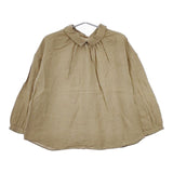 nest Robe リネン ギャザー 01164-1147 ブラウス シャツ ベージュ レディース ネストローブ【中古】5-0424M∞