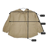nest Robe リネン ギャザー 01164-1147 ブラウス シャツ ベージュ レディース ネストローブ【中古】5-0424M∞