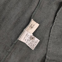 nest Robe ダメージダイウォシュ加工 リネン フリルカラー 01154-1289 ブラウス シャツ グリーン レディース ネストローブ【中古】5-0424M∞