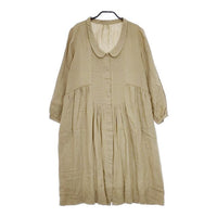 nest Robe リネンドレス 01111-1071 製品染め ワンピース ベージュ レディース ネストローブ【中古】5-0424M∞