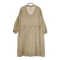 nest Robe リネンドレス 01111-1071 製品染め ワンピース ベージュ レディース ネストローブ【中古】5-0424M∞