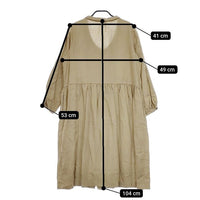 nest Robe リネンドレス 01111-1071 製品染め ワンピース ベージュ レディース ネストローブ【中古】5-0424M∞