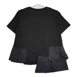 deux amour ドゥーザムール アシメペプラムカットソー 182-144059 半袖Ｔシャツ カットソー ブラック レディース【中古】5-0724S∞