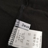 deux amour ドゥーザムール アシメペプラムカットソー 182-144059 半袖Ｔシャツ カットソー ブラック レディース【中古】5-0724S∞