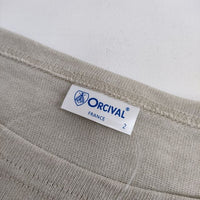 ORCIVAL RC-9079 コットン 半袖 フレア ワンピース ベージュ レディース オーシバル/オーチバル【中古】5-0724S∞