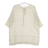 fog linen work FLW 半袖 チュニック リトアニアリネン プルオーバー ブラウス シャツ ベージュ レディース フォグリネンワーク【中古】5-0724S∞