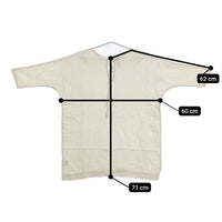 fog linen work FLW 半袖 チュニック リトアニアリネン プルオーバー ブラウス シャツ ベージュ レディース フォグリネンワーク【中古】5-0724S∞