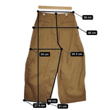 Needles H.D.Pant Military ヒザデル ミリタリーパンツ EJ151 サイズ2 ワイド パンツ ブラウン レディース ニードルス【中古】4-1022M♪