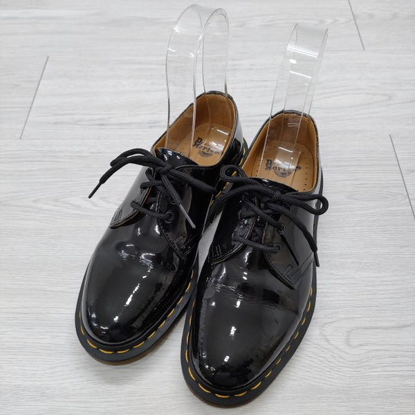 Dr.Martens 3ホール エナメル UK4 EU37 シューズ・靴 ブラック レディース ドクターマーチン【中古】4-1008G◎