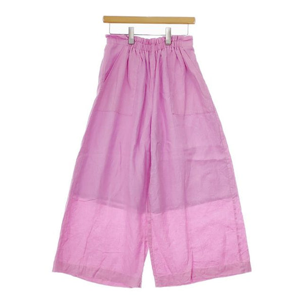JOURNAL STANDARD ゼフィールリネンギャザーパンツ 定価15400円 22030400572110 パンツ ピンク レディース ジャーナルスタンダード【中古】5-0421M∞