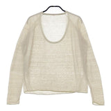 classic body クラシックボディ パラスパレス取扱　リネン ニット ベージュ レディース【中古】5-0424M∞