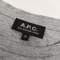 A.P.C. プリント 半袖Ｔシャツ カットソー グレー レディース アーペーセー【中古】5-0724S∞