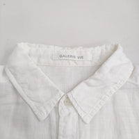 GALERIE VIE リネン サイズ1 長袖シャツ ホワイト レディース ギャルリーヴィー【中古】5-0228M♪
