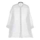 R&D.M.Co- リネン チュニックシャツ ロング ブラウス シャツ ホワイト レディース オールドマンズテーラー【中古】5-0402M∞