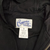 Charpentier de Vaisseau ジャケット コットンリネン ブルゾン ブラック レディース シャルパンティエドゥヴェッソ【中古】5-0402M∞