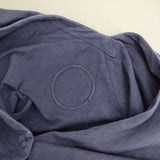 Lin francais d'antan コットン ノーカラー ジャケット ネイビー レディース ランフランセダンタン【中古】5-0402M∞