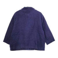 Lin francais d'antan ヘンプ ジャケット ネイビー レディース ランフランセダンタン【中古】5-0402M∞
