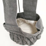 Lin francais d'antan carol キャロル ワンハンドル ラウンド リネン トートバッグ チャコールグレー レディース ランフランセダンタン【中古】5-0605M◎