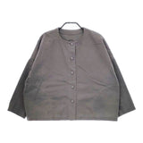 Lin francais d'antan Rohe ローエ コットン ジャケット チャコールグレー レディース ランフランセダンタン【中古】5-0402M∞