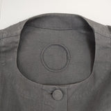 Lin francais d'antan Rohe ローエ コットン ジャケット チャコールグレー レディース ランフランセダンタン【中古】5-0402M∞