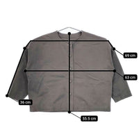 Lin francais d'antan Rohe ローエ コットン  ジャケット チャコールグレー レディース ランフランセダンタン【中古】5-0402M∞