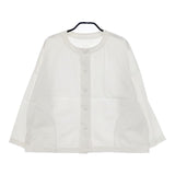 Lin francais d'antan Rohe ローエ コットン  ジャケット ホワイト レディース ランフランセダンタン【中古】5-0402M∞