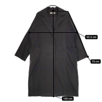 evam eva コットン E181T035 コート ブラック レディース エヴァムエヴァ【中古】5-0402M∞