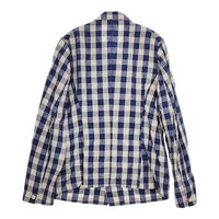 45R/45rpm リネンJACKET 定価63800円 チェック ジャケット ブルー ライトグレー レディース フォーティーファイブアールピーエム【中古】5-0402M∞