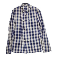 45R/45rpm リネンJACKET 定価63800円 チェック ジャケット ブルー ライトグレー レディース フォーティーファイブアールピーエム【中古】5-0402M∞